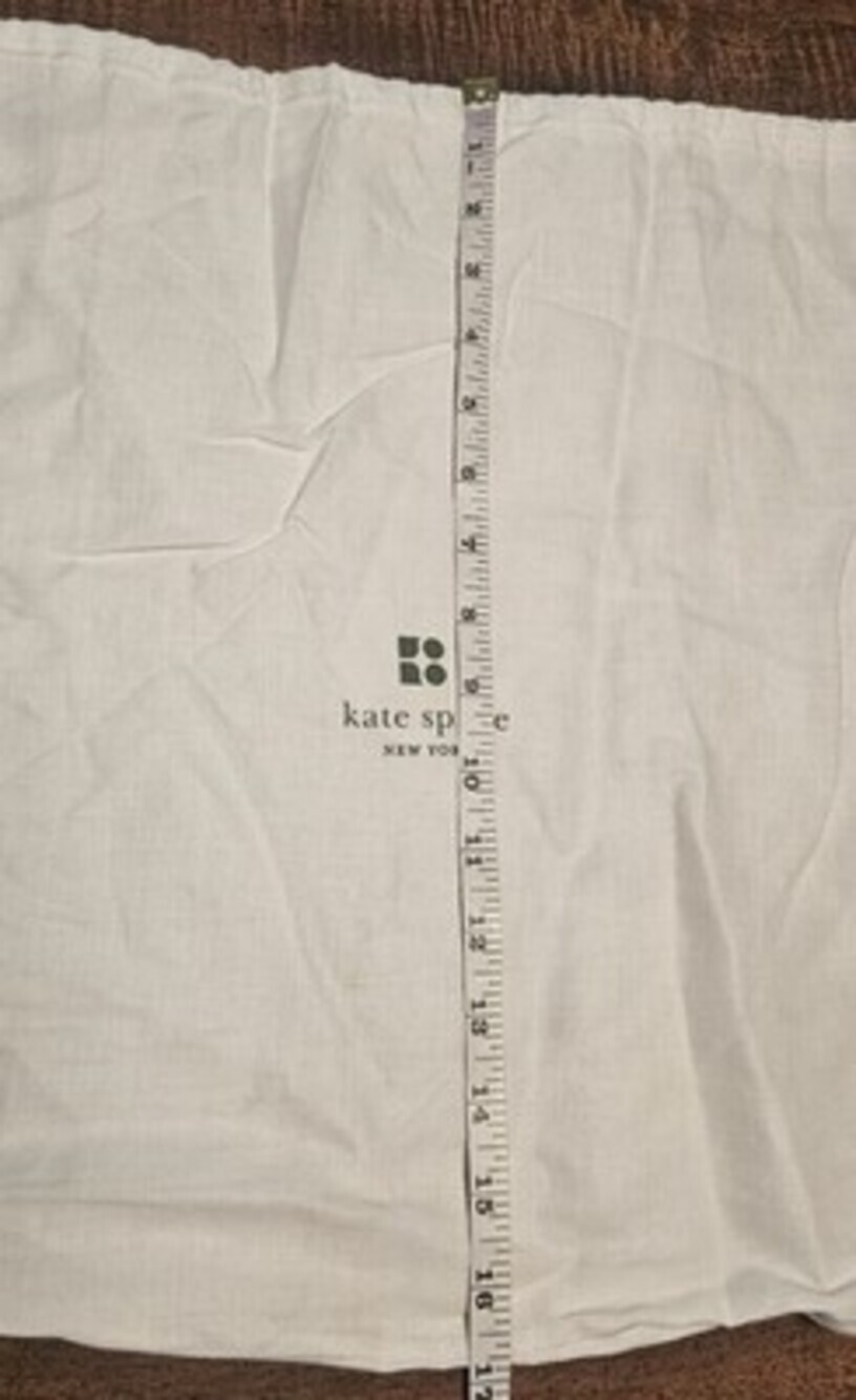 Kate Spade New York Purse Dust Bag Case Protector Storage White Bag 18.5x17" - Picture 7 of 7